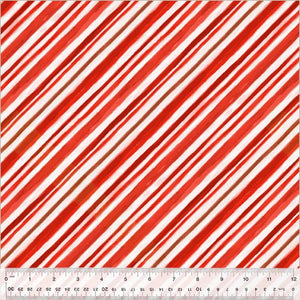 Windham Fabrics Meowy Christmas  Christmas Stripe Candy Cane 54488-7