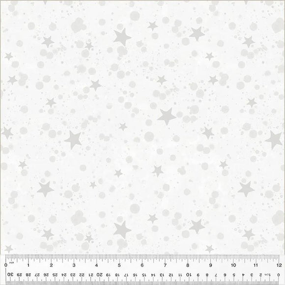 Windham Fabrics Meowy Christmas  Twinkle White 54487-1