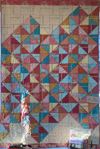 Zenith Quilt Kit  finished size 60.5"x90.5" pattern by Amanda Murphy