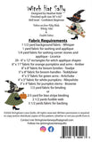 Witch Hat Sally Pattern finished size 50x62" pattern by Heather Kidd