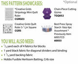 Mini Plinko Pattern from Cut Loose Press by Rita Fishel CLPRF1023
