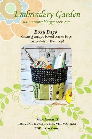 Boxy Bags Pattern from Embroidery Garden by Reen Wilcoxson EGBBS