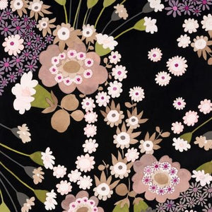 Alexander Henry Fabrics A Ghastlie Gerber Black   9064 AR