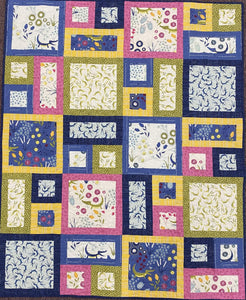 All About Me Quilt Kit finished size 44" x 55" pattern by Atkinson Designs