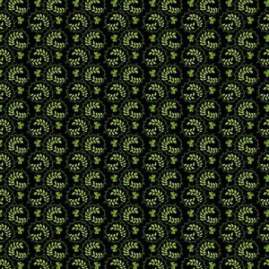 Andover Fabrics Lucky Charms Black Shamrock Swirl   A-415-K