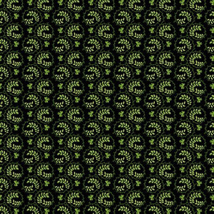 Andover Fabrics Lucky Charms Black Shamrock Swirl   A-415-K