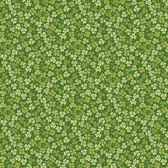 Andover Fabrics Lucky Charms Green  Clover Field  A-414-G