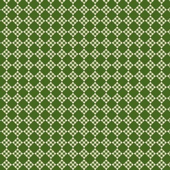 Andover Fabrics Lucky Charms Green Plaid A-409-G