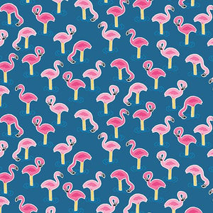 Andover Fabrics Pool Party Flamingos  TP-2440-B