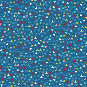 Andover Fabrics Pool Party Triangles Blue TP-2444-B