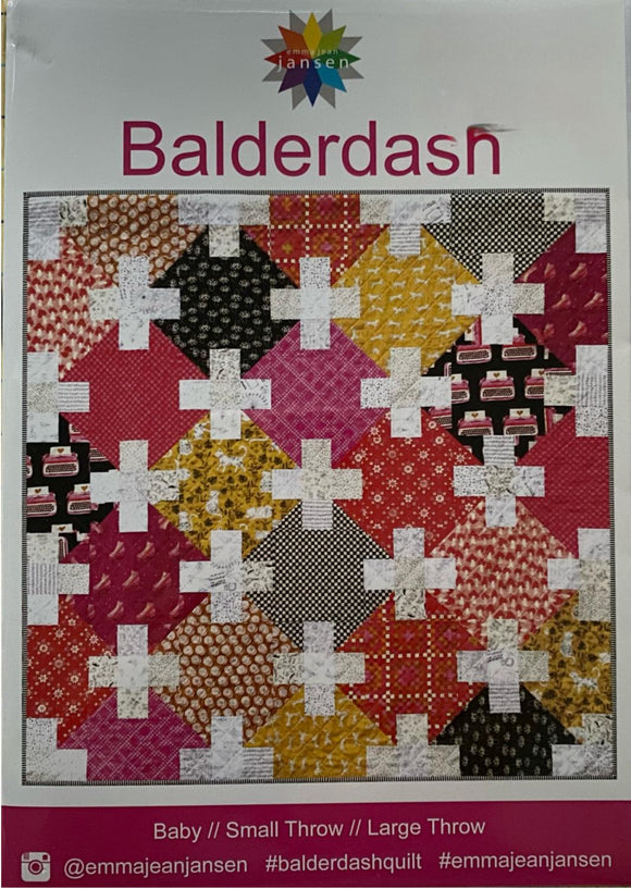 Balderdash Quilt Pattern by Emma Jean Jansen multiple size options