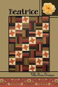 Beatrice Quilt Pattern finished size 54" x 72" pattern by Villa Rosa Designs