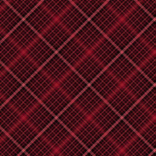 Benartex Fabrics Festive Tartan Red 13465-10