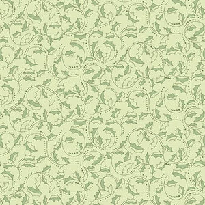 Benartex Fabrics Holly Leaf  Scroll  Celery 13467-40