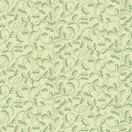 Benartex Fabrics Holly Leaf  Scroll  Celery 13467-40