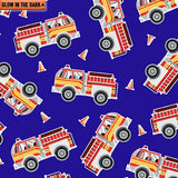 Kanvas Studio Save the Day Fire Engines Blue 9737GL-55