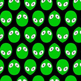 Blank Quilting Corp Amazing Aliens Green Alien Heads 1993G-66  Green