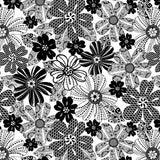 Blank Quilting Corp. Blacktie Mod Flower Black/White 108" wide 1494-19