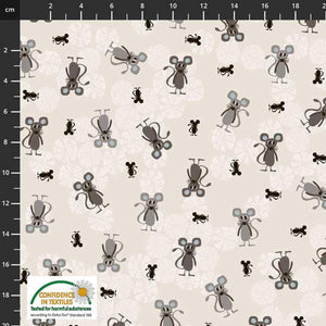 Blank Quilting Corp Find the Woods Mice Cream  4501-664