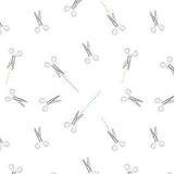 Blank Quilting Corp Lower the Volume Scissors White 1948-01