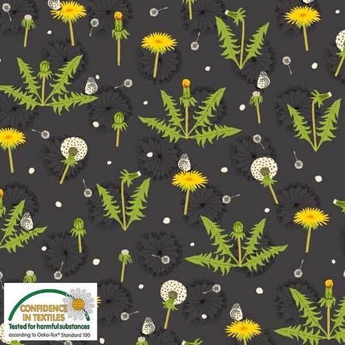 Blank Quilting Corp. Spread the Seeds  4502-034  Charcoal