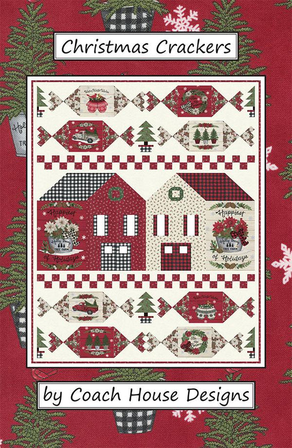 Christmas Crackers Quilt Pattern finished size 60