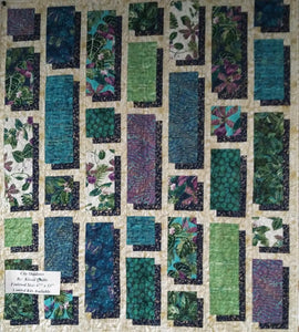 City of Shadows Quilt Kit finished size 47"x53" pattern by Marlene Oddie of Kissed Quilts