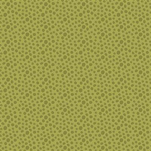 Clothworks Crocodile Smiles Polka Dot Olive Y3396-24
