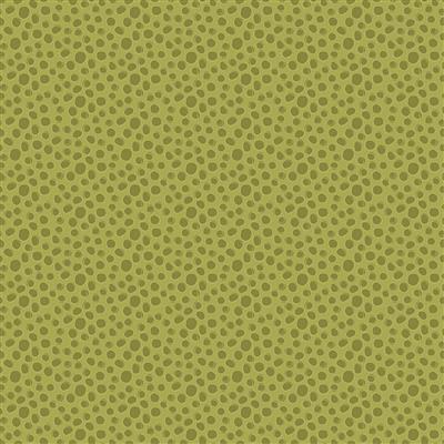 Clothworks Crocodile Smiles Polka Dot Olive Y3396-24
