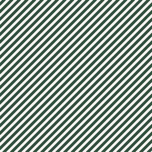 Clothworks Fabric Postcard Christmas Diagonal Stripe Forest  Y3515-113