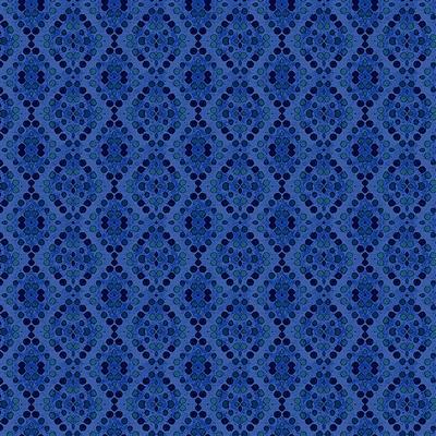 Clothworks Painted Patchwork Geo Tonal Dark Periwinkle Y3384-86