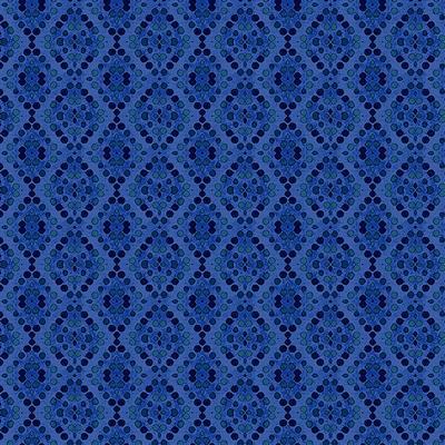 Clothworks Painted Patchwork Geo Tonal Dark Periwinkle Y3384-86