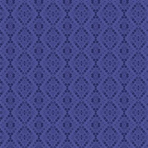 Clothworks Painted Patchwork Geo Tonal Dark Purple Y3384-28