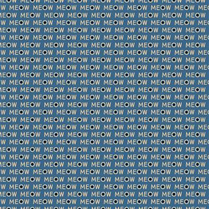 Clothworks Purrfection Meows  Blue Y3976-90