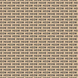 Clothworks Purrfection Meows  Dark Butter  Y3976-60