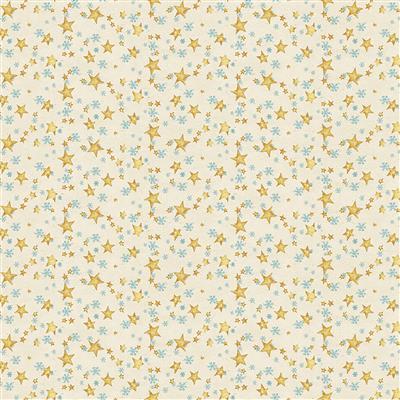 Clothworks Snovalley Digital Stars  Light Butter  Y3872-58