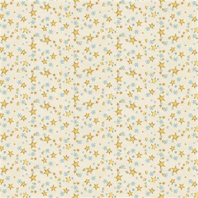 Clothworks Snovalley Digital Stars  Light Butter  Y3872-58