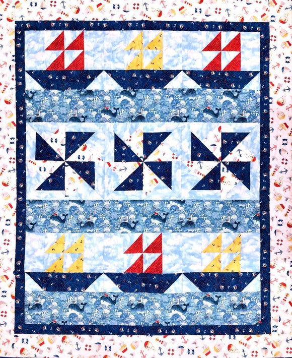 Come Sail'n Quilt Kit finished size 46