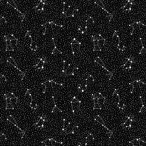 Cotton & Steel Cosmic Sea Galaxy Black CC406-BK4