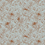 Cotton + Steel Wallflower Anemones Powder Blue  HJ302-PB2