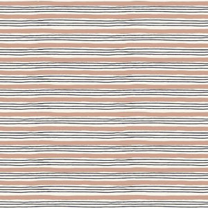 Cotton + Steel Wallflower Painterly Stripes French Rose  HJ304-FR2