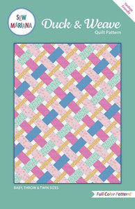 Duck and Weave Quilt Pattern by Sew Mariana Multiple Size Options
