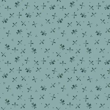 EQP Textiles Modern Traditions Fireflies Stone Blue MT170-303