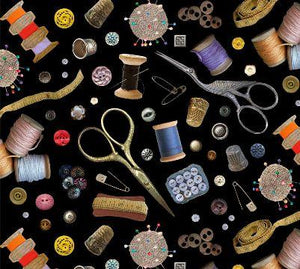 Elizabeth's Studio A Stitch in Time  408-Black