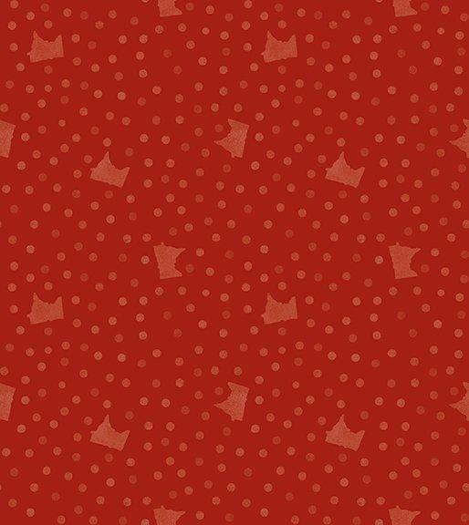 $15.49 * PREORDER* Clothworks Quilt Minnesota 2024 MN Dots  Red  Y4184-82