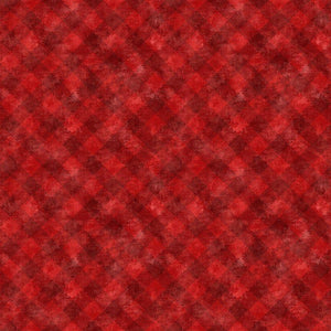 $15.49 * PREORDER* Clothworks Quilt Minnesota 2024 Diagonal Plaid Red Y4185-82