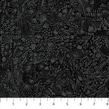 FIGO Fabrics After The Rain Plants Black 90165-99