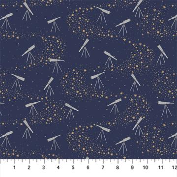 Figo Fabrics Galaxies 90579-48 Navy