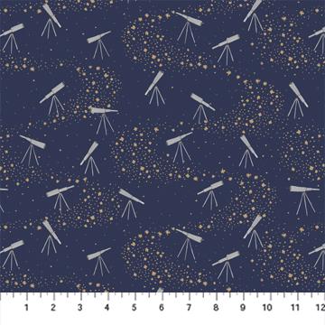 Figo Fabrics Galaxies 90579-48 Navy