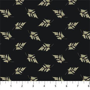 FIGO Fabrics Heavenly Hedgerow Black  90588-99